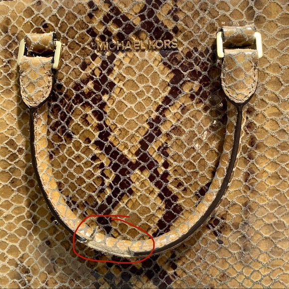 Michael Kors Selma Python Satchel - Picture 3 of 16